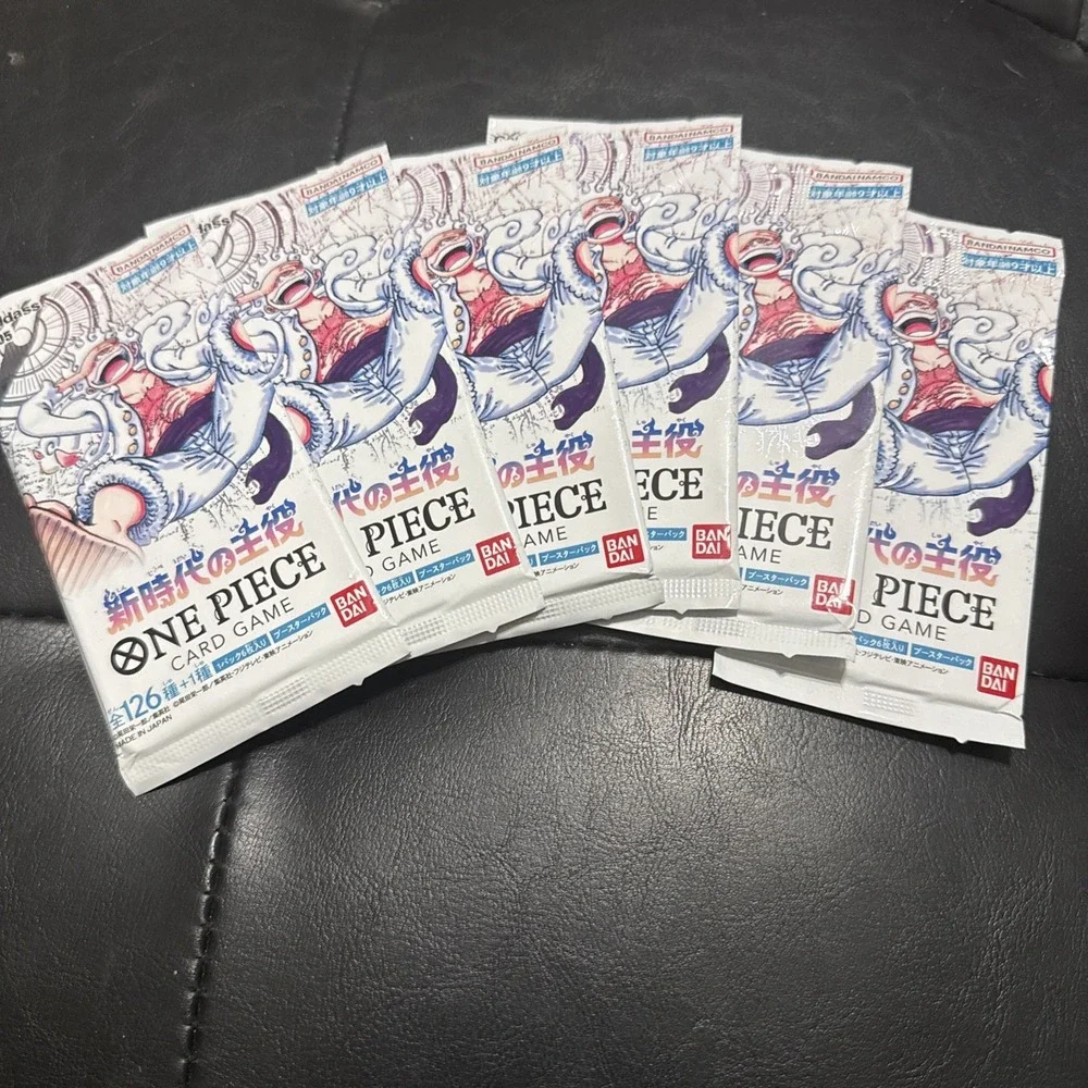 (6) One Piece TCG Awakening of the New Era (OP-05) Japanese Booster Pack Sealed